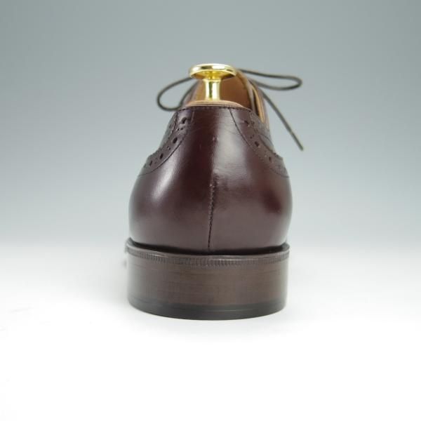 未使用★セントラル靴製 SIZE 9【グッドイヤーウェルテッド製法★(銀座)TEIJIN MEN'S SHOP別注/セミブローグ】カーフ/濃茶/メンズ★h309