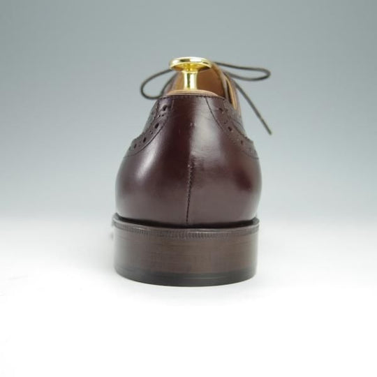 未使用★セントラル靴製 SIZE 9【グッドイヤーウェルテッド製法★(銀座)TEIJIN MEN'S SHOP別注/セミブローグ】カーフ/濃茶/メンズ★h309