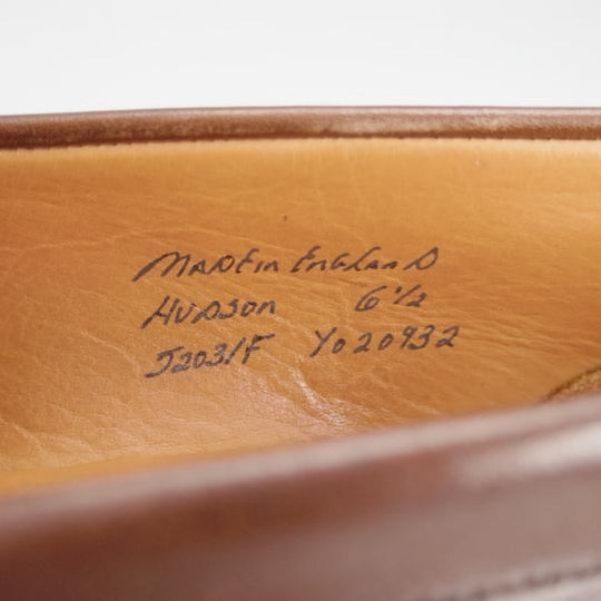 極上★(英)チーニー 6.5F【定価￥78,100-★HUDSON/ハドソン】5203ラスト/コインローファー/カーフ/MOCHA/濃茶/メンズ/CHEANEY★h312