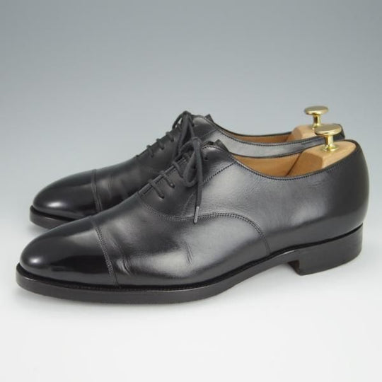 極上★ジョンロブ 7.5EE【貴重★2466ラストのCITY/シティ/PARISロゴ】ストレートチップ/カーフ/黒/メンズ/JOHN LOBB★h313