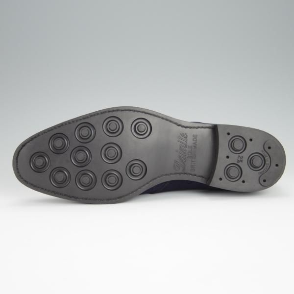 未使用★Oriental/オリエンタル SIZE 6【定価￥42,900-★ダイナイトソール仕様/JOSEPH】3306/モンクストラップ/スエード/紺/メンズ★h322