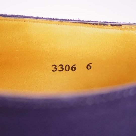 未使用★Oriental/オリエンタル SIZE 6【定価￥42,900-★ダイナイトソール仕様/JOSEPH】3306/モンクストラップ/スエード/紺/メンズ★h322