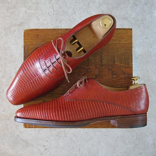 極美品★ジョンロブ 9E【高額★リザード革/BECKETTS V/8000ラスト】ベケッツ/プレーントゥ/茶系/メンズ/JOHN LOBB★h323