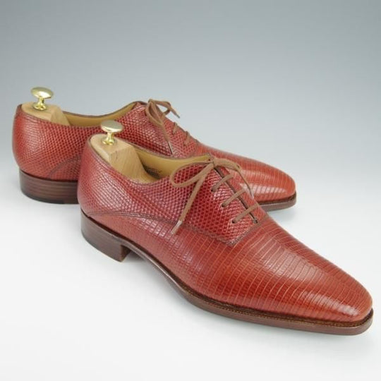 極美品★ジョンロブ 9E【高額★リザード革/BECKETTS V/8000ラスト】ベケッツ/プレーントゥ/茶系/メンズ/JOHN LOBB★h323