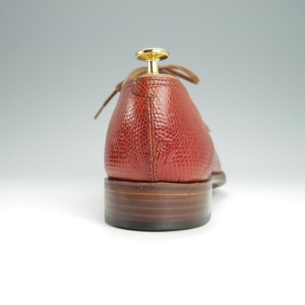 極美品★ジョンロブ 9E【高額★リザード革/BECKETTS V/8000ラスト】ベケッツ/プレーントゥ/茶系/メンズ/JOHN LOBB★h323