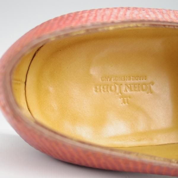 極美品★ジョンロブ 9E【高額★リザード革/BECKETTS V/8000ラスト】ベケッツ/プレーントゥ/茶系/メンズ/JOHN LOBB★h323