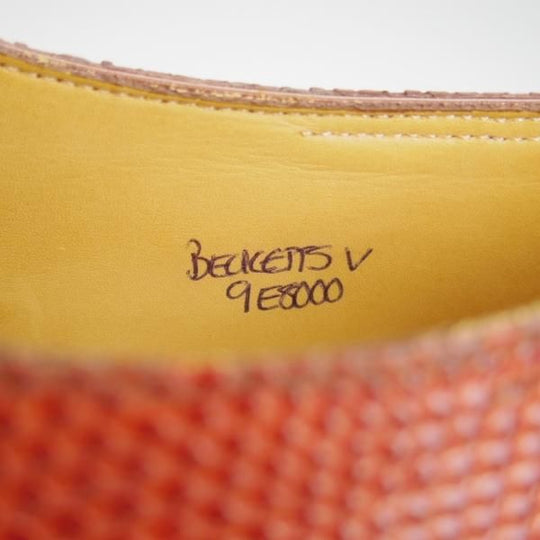 極美品★ジョンロブ 9E【高額★リザード革/BECKETTS V/8000ラスト】ベケッツ/プレーントゥ/茶系/メンズ/JOHN LOBB★h323