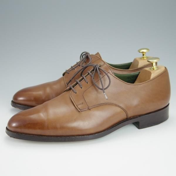極上★トリッカーズ SIZE 9【現行定価9.3万円程度★プレーントゥ/M7063】カーフ/茶/メンズ/Tricker's★h326