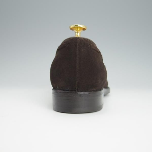 美品★(伊)エルメネジルド・ゼニア UK5.5程度【グッドイヤーウェルテッド製法★クチュールライン/Couture】濃茶/Ermenegildo Zegna★h327