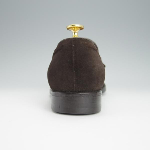 美品★(伊)エルメネジルド・ゼニア UK5.5程度【グッドイヤーウェルテッド製法★クチュールライン/Couture】濃茶/Ermenegildo Zegna★h327