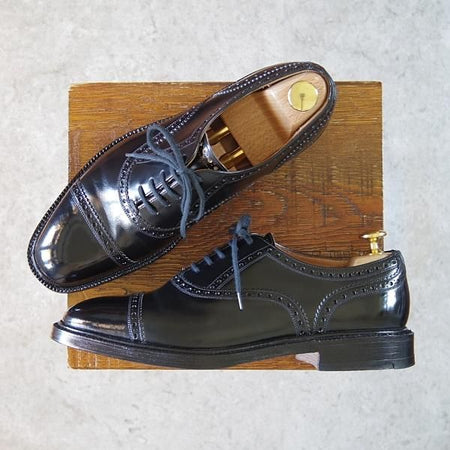 ★チャーチ 65F/UK6.5【旧チャーチ★ブックバインダーカーフ/73ラスト】3都市ロゴ/WINSLOW/クォーターブローグ/黒/メンズ/Church's★h328