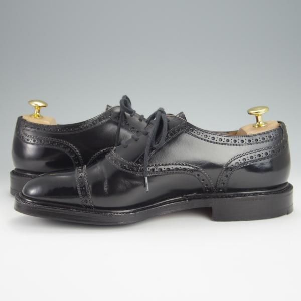 ★チャーチ 65F/UK6.5【旧チャーチ★ブックバインダーカーフ/73ラスト】3都市ロゴ/WINSLOW/クォーターブローグ/黒/メンズ/Church's★h328