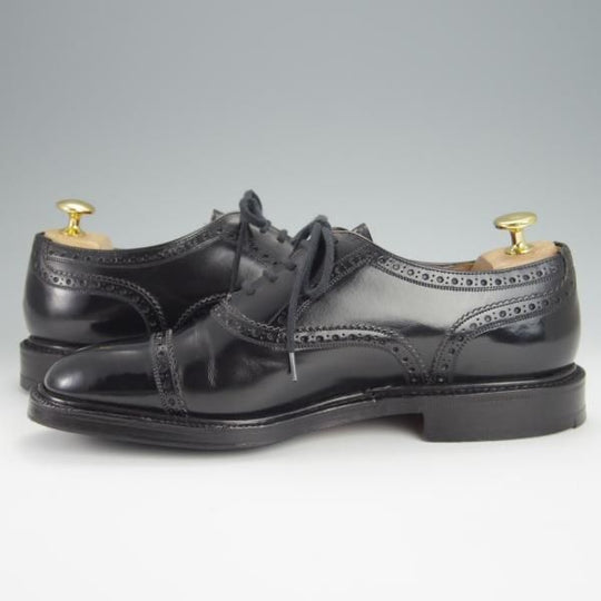 ★チャーチ 65F/UK6.5【旧チャーチ★ブックバインダーカーフ/73ラスト】3都市ロゴ/WINSLOW/クォーターブローグ/黒/メンズ/Church's★h328