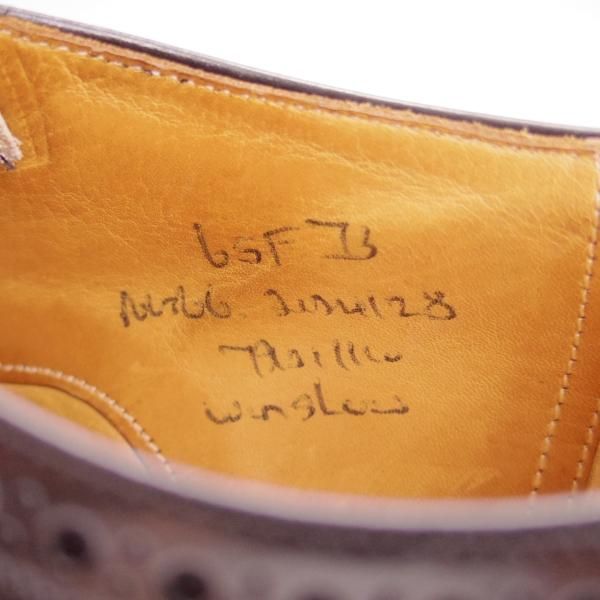 ★チャーチ 65F/UK6.5【旧チャーチ★ブックバインダーカーフ/73ラスト】3都市ロゴ/WINSLOW/クォーターブローグ/黒/メンズ/Church's★h328