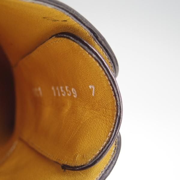 ★(伊)ア・テストーニ SIZE 7【上級★ブラックラピド製法/ブラックラベル】フルブローグ/グレインレザー/黒/メンズ/a.testoni★h329