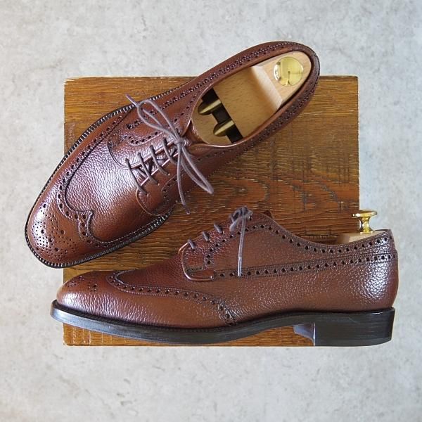 ★チャーチ 80E/UK8【旧チャーチ★都市なし時代の製品/73ラスト/RANCH OXHIDE】RAGLAN/フルブローグ/シボ革/茶/メンズ/Church's★h330