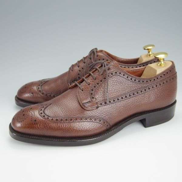 ★チャーチ 80E/UK8【旧チャーチ★都市なし時代の製品/73ラスト/RANCH OXHIDE】RAGLAN/フルブローグ/シボ革/茶/メンズ/Church's★h330