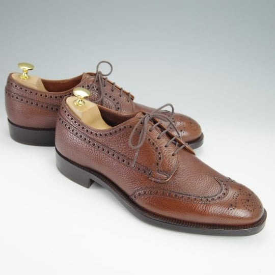 ★チャーチ 80E/UK8【旧チャーチ★都市なし時代の製品/73ラスト/RANCH OXHIDE】RAGLAN/フルブローグ/シボ革/茶/メンズ/Church's★h330