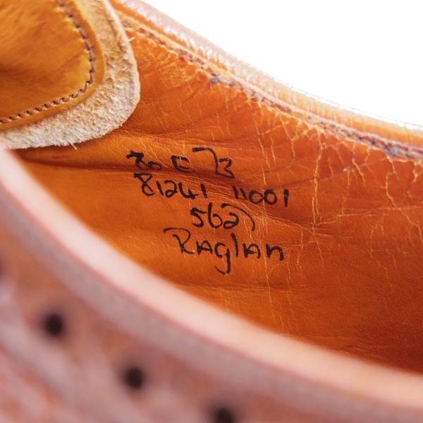 ★チャーチ 80E/UK8【旧チャーチ★都市なし時代の製品/73ラスト/RANCH OXHIDE】RAGLAN/フルブローグ/シボ革/茶/メンズ/Church's★h330