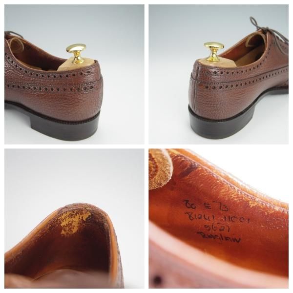 ★チャーチ 80E/UK8【旧チャーチ★都市なし時代の製品/73ラスト/RANCH OXHIDE】RAGLAN/フルブローグ/シボ革/茶/メンズ/Church's★h330