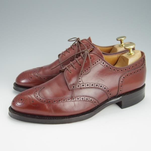 極上★ジョンストン&マーフィー SIZE 6.5【★アリストクラフト/ARISTOCRAFT】フルブローグ/カーフ/赤茶/メンズ/Johnston&Murphy★h331