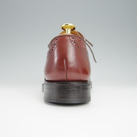 極上★ジョンストン&マーフィー SIZE 6.5【★アリストクラフト/ARISTOCRAFT】フルブローグ/カーフ/赤茶/メンズ/Johnston&Murphy★h331