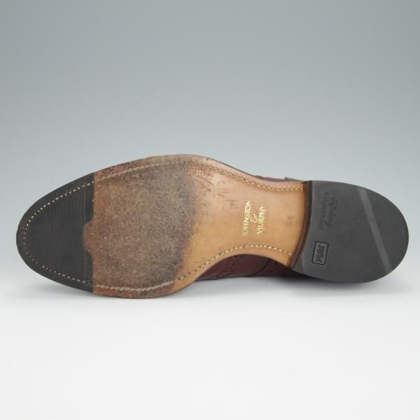 極上★ジョンストン&マーフィー SIZE 6.5【★アリストクラフト/ARISTOCRAFT】フルブローグ/カーフ/赤茶/メンズ/Johnston&Murphy★h331