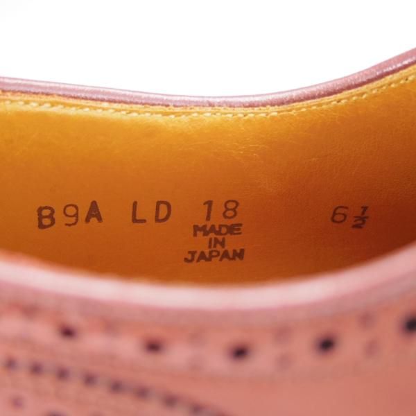 極上★ジョンストン&マーフィー SIZE 6.5【★アリストクラフト/ARISTOCRAFT】フルブローグ/カーフ/赤茶/メンズ/Johnston&Murphy★h331