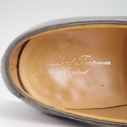 ★クロケット&ジョーンズ 6.5E【★ロイドフットウェア別注/Lloyd Footwear】Vフロント/プレーントゥ/カーフ/黒/メンズ/Crockett&Jones★h333