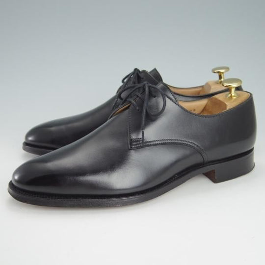 極美品★クロケット&ジョーンズ 6.5E【定価￥90,200-★WIMBORNE 2/プレーントゥ】379ラスト/Vフロント/カーフ/黒/Crockett&Jones★h320