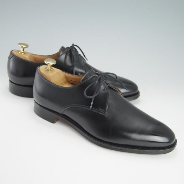 極美品★クロケット&ジョーンズ 6.5E【定価￥90,200-★WIMBORNE 2/プレーントゥ】379ラスト/Vフロント/カーフ/黒/Crockett&Jones★h320