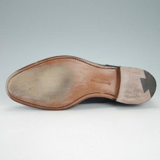 極美品★クロケット&ジョーンズ 6.5E【定価￥90,200-★WIMBORNE 2/プレーントゥ】379ラスト/Vフロント/カーフ/黒/Crockett&Jones★h320