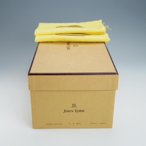 極美品★ジョンロブ 8E【貴重★8000ラスト/OSAKA 2002】サドルシューズ/プレーントゥ/カーフ/黒/メンズ/JOHN LOBB★h336