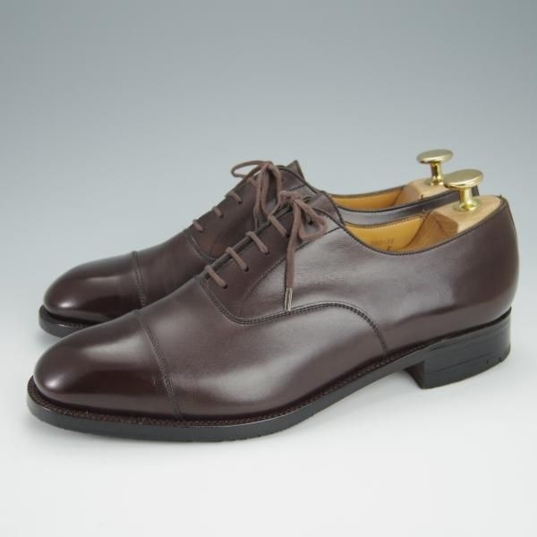 極上★J.M.ウェストン 6E【定価￥137,500-★300/ストレートチップ】11ラスト/旧ロゴ/ヴィンテージ/カーフ/濃茶/Weston/ウエストン★h337
