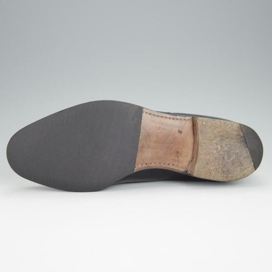 ★チャーチ 70F/UK7【旧チャーチ★ブックバインダーカーフ/3都市ロゴ】84ラスト/Barcroft/パンチドキャップトゥ/黒/Church's★h338