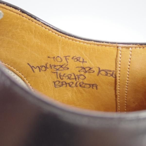 ★チャーチ 70F/UK7【旧チャーチ★ブックバインダーカーフ/3都市ロゴ】84ラスト/Barcroft/パンチドキャップトゥ/黒/Church's★h338