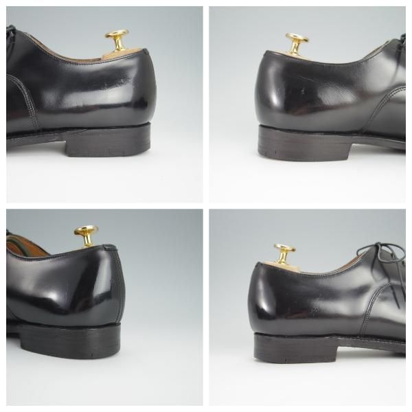 ★チャーチ 70F/UK7【旧チャーチ★ブックバインダーカーフ/3都市ロゴ】84ラスト/Barcroft/パンチドキャップトゥ/黒/Church's★h338