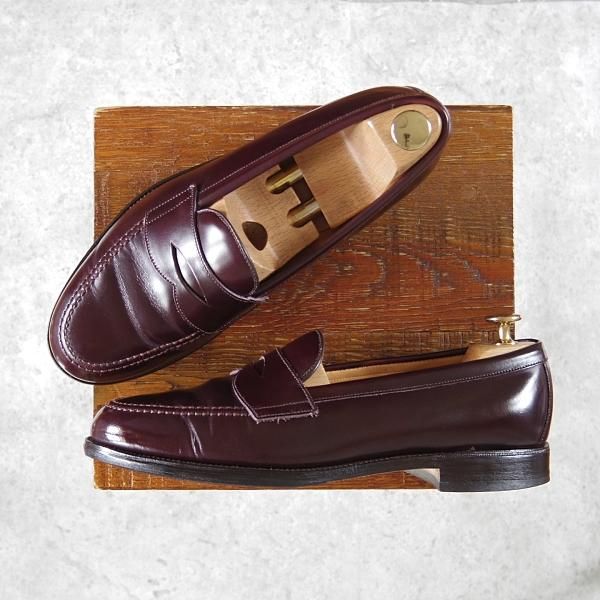 極上★(英)アルフレッド・サージェント SIZE 8【貴重★名作986似寄りモデル/コインローファー】赤茶/メンズ/Alfred Sargent★h340