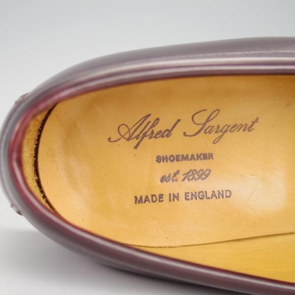 極上★(英)アルフレッド・サージェント SIZE 8【貴重★名作986似寄りモデル/コインローファー】赤茶/メンズ/Alfred Sargent★h340
