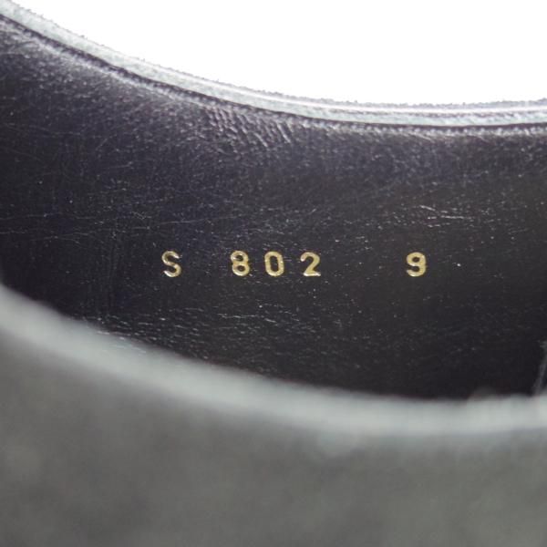 新品★Soffice&Solid/ソフィス&ソリッド SIZE 9【定価￥59,400-★コンビ仕様/カーフ×スエード/S802】黒/トレーディングポスト取扱★h342