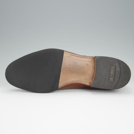 ★チャーチ 75F/UK7.5【旧チャーチ★ブックバインダーカーフ/3都市ロゴ】84ラスト/Barcroft/パンチドキャップトゥ/茶/Church's★h344