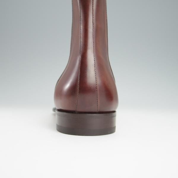 未使用★(伊)サントーニ SIZE 8.5【定価￥149,040-★サイドゴアブーツ】カーフ/茶/メンズ/Santoni★h350