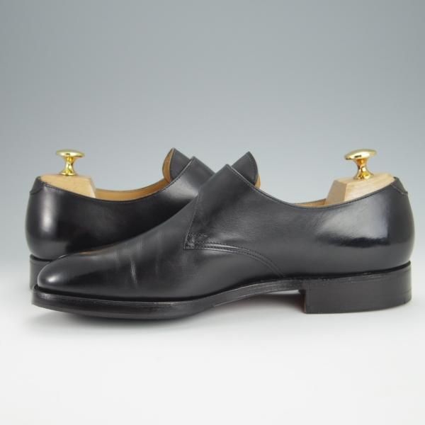 極美品★クロケット&ジョーンズ 5.5F【貴重★(英)GORDON SCOTT別注/DEVON】モンクストラップ/カーフ/黒/メンズ/Crockett&Jones★h357