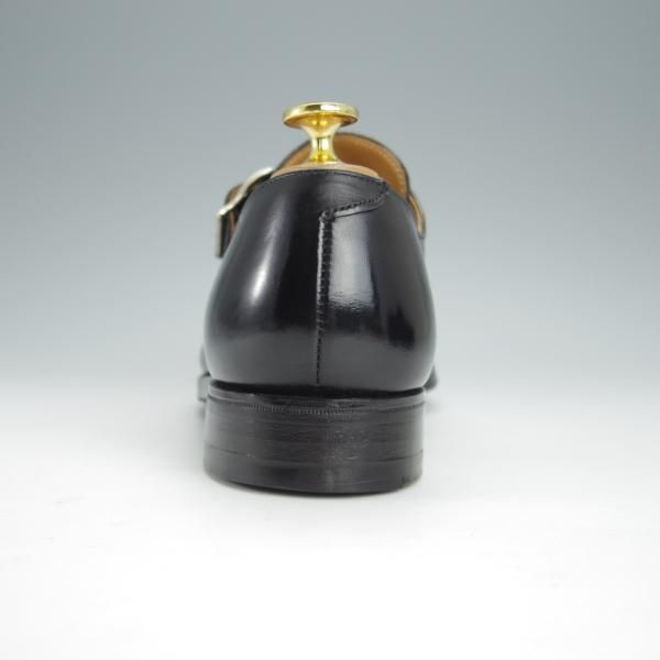 極美品★クロケット&ジョーンズ 5.5F【貴重★(英)GORDON SCOTT別注/DEVON】モンクストラップ/カーフ/黒/メンズ/Crockett&Jones★h357