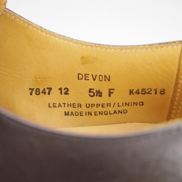 極美品★クロケット&ジョーンズ 5.5F【貴重★(英)GORDON SCOTT別注/DEVON】モンクストラップ/カーフ/黒/メンズ/Crockett&Jones★h357