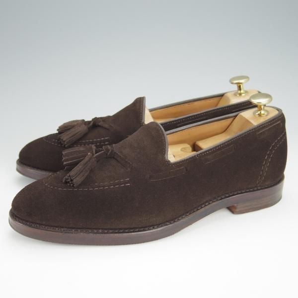 極美品★(米)アレンエドモンズ 7D【★(米)ラルフローレン別注/POLO Ralph Lauren】タッセルローファー/SHANLEY/濃茶/ALLEN EDMONDS★h358