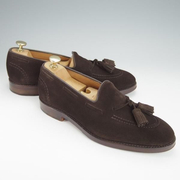 極美品★(米)アレンエドモンズ 7D【★(米)ラルフローレン別注/POLO Ralph Lauren】タッセルローファー/SHANLEY/濃茶/ALLEN EDMONDS★h358