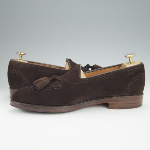 極美品★(米)アレンエドモンズ 7D【★(米)ラルフローレン別注/POLO Ralph Lauren】タッセルローファー/SHANLEY/濃茶/ALLEN EDMONDS★h358