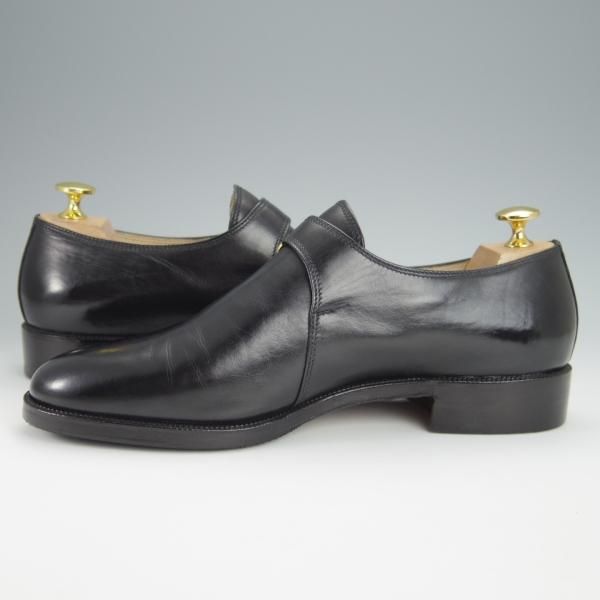極上★(伊)タニノクリスチー SIZE 7【定価15万円以上★モンクストラップ/121288】カーフ/黒/メンズ/TANINO CRISCI★h359