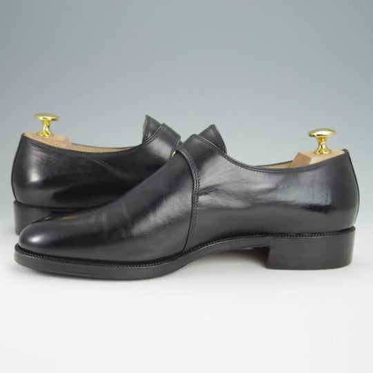 極上★(伊)タニノクリスチー SIZE 7【定価15万円以上★モンクストラップ/121288】カーフ/黒/メンズ/TANINO CRISCI★h359